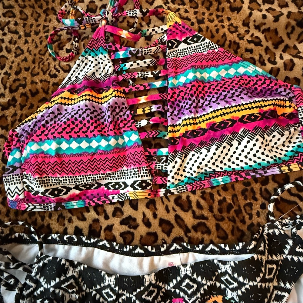 *No Boundaries Multicolor Tribal Bikini